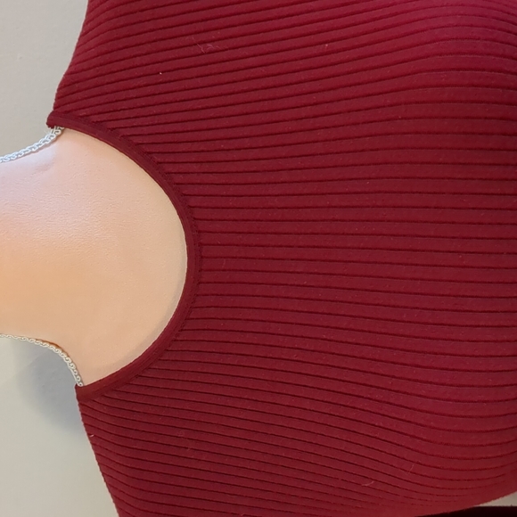 Basic Editions burgundy sweater. Women's Large - Picture 6 of 8